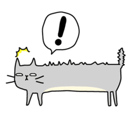 SNAKAT: The long lazy cat sticker #4084717