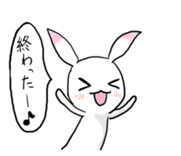 Rabbit of the pink ear 2 sticker #4085016