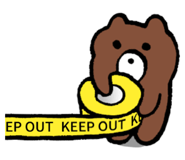 Beware of bears. sticker #4086058