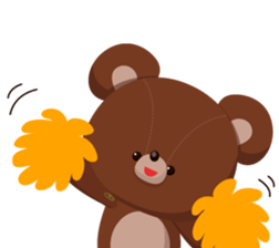 Basic set of a cute bear sticker #4086211