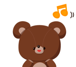 Basic set of a cute bear sticker #4086218