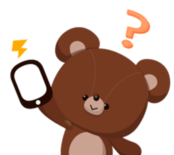 Basic set of a cute bear sticker #4086219