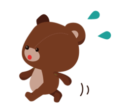 Basic set of a cute bear sticker #4086230
