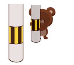 Basic set of a cute bear sticker #4086232