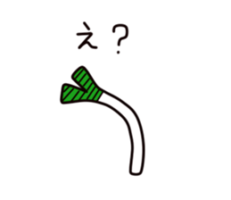 Welsh onion sticker sticker #4086371