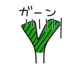 Welsh onion sticker sticker #4086375