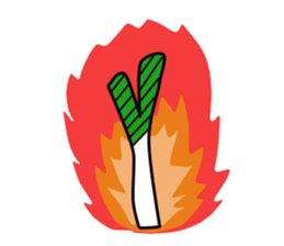 Welsh onion sticker sticker #4086386