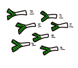 Welsh onion sticker sticker #4086391