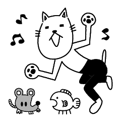 Cat wearing spats