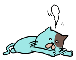 Cat of three brothers sticker #4086858