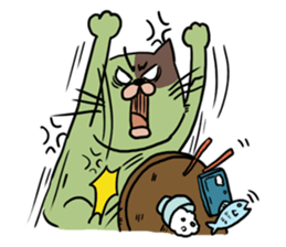 Cat of three brothers sticker #4086859