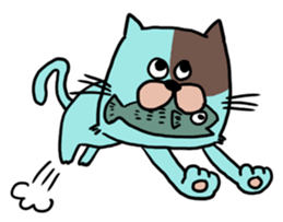 Cat of three brothers sticker #4086878