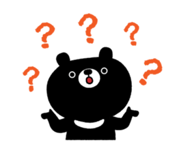 Cute Black Bear sticker #4088489