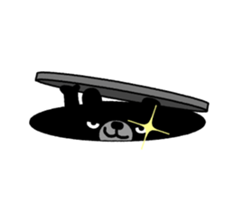 Cute Black Bear sticker #4088493