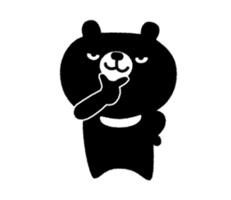 Cute Black Bear sticker #4088494