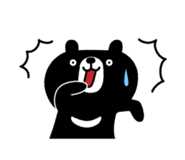 Cute Black Bear sticker #4088496