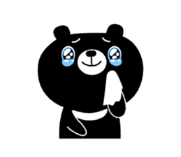 Cute Black Bear sticker #4088504