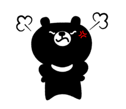 Cute Black Bear sticker #4088506