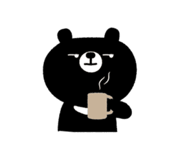 Cute Black Bear sticker #4088514