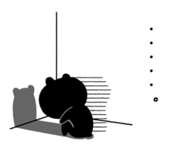 Cute Black Bear sticker #4088515