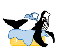 It's a whale! sticker #4088805