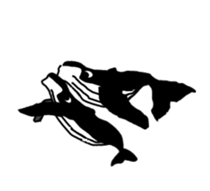 It's a whale! sticker #4088809