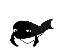 It's a whale! sticker #4088831