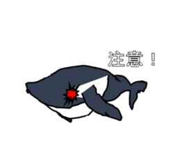 It's a whale! sticker #4088832