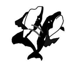 It's a whale! sticker #4088838