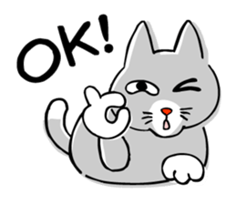Cat Nyanta and fish Aoemon sticker #4088998