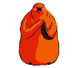 Red Penguin baby sticker #4090207