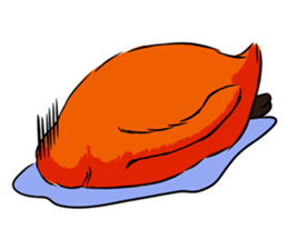 Red Penguin baby sticker #4090213