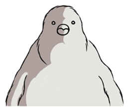 Red Penguin baby sticker #4090215