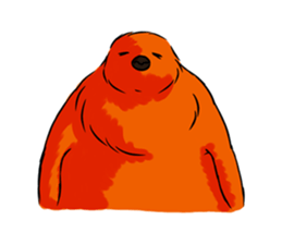 Red Penguin baby sticker #4090220