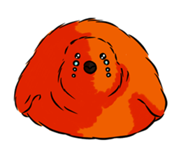 Red Penguin baby sticker #4090221