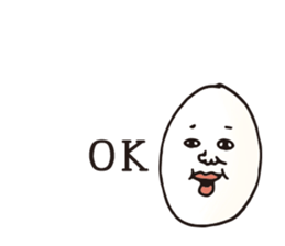 Kagoshima dialect eggs sticker #4091042