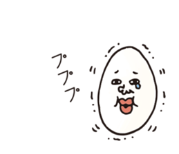 Kagoshima dialect eggs sticker #4091071