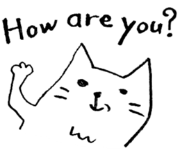 The loose white cat sticker #4091290