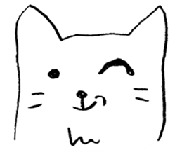 The loose white cat sticker #4091319