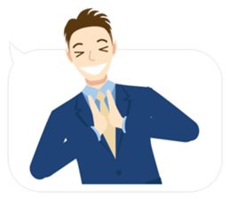 Polite Business man sticker #4091485