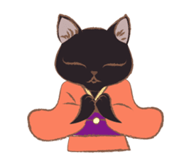 Kimono cat girls sticker #4092615