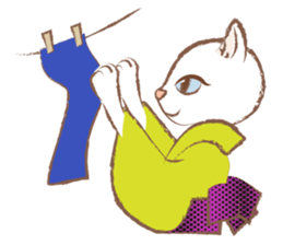 Kimono cat girls sticker #4092627