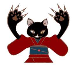 Kimono cat girls sticker #4092629