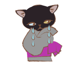 Kimono cat girls sticker #4092635
