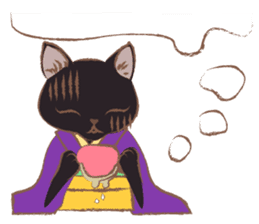 Kimono cat girls sticker #4092637