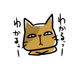 cat which lives properly sticker #4093563