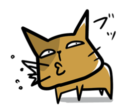 cat which lives properly sticker #4093592