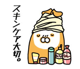 Orange rabbit sticker sticker #4093648