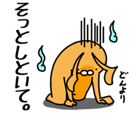 Orange rabbit sticker sticker #4093663