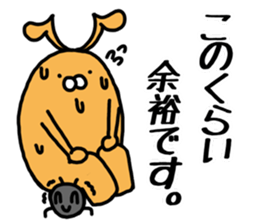 Orange rabbit sticker sticker #4093673